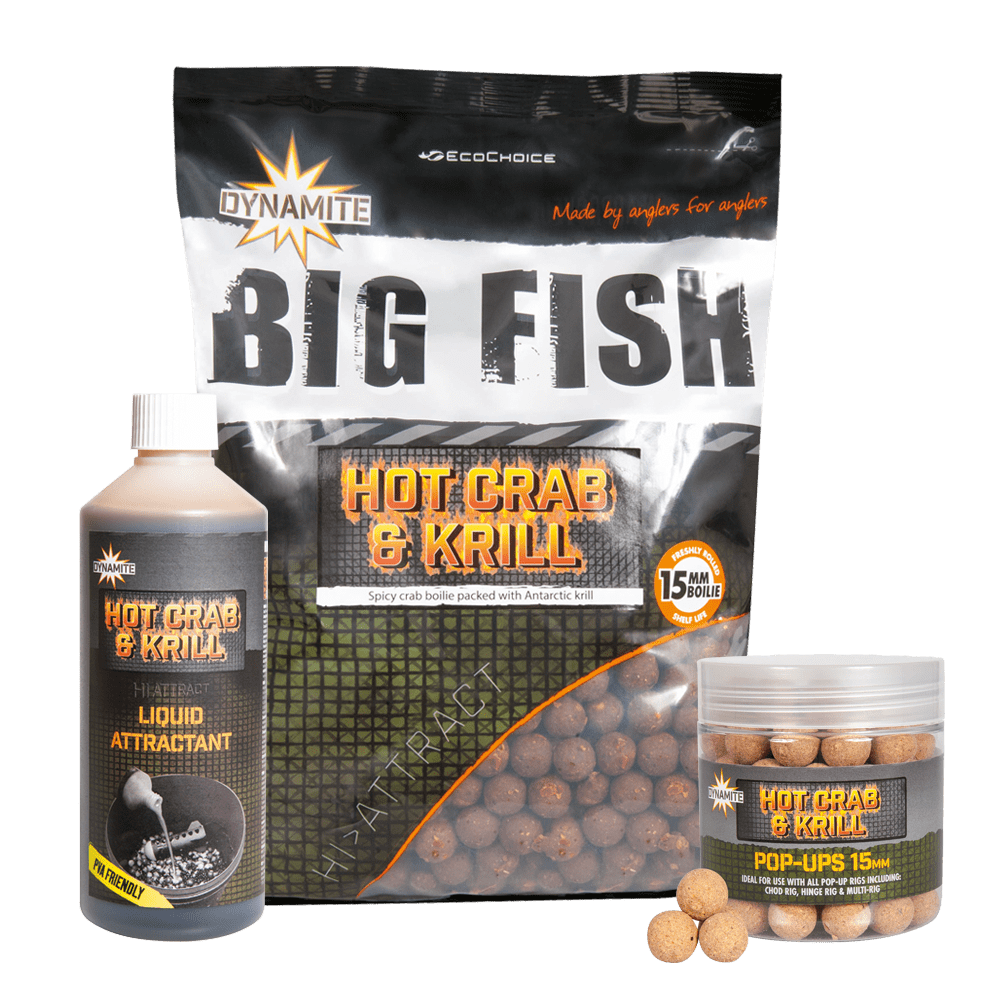 DYNAMITE DYNAMITE Hot Crab & Krill Boilies  - Parkfield Angling Centre