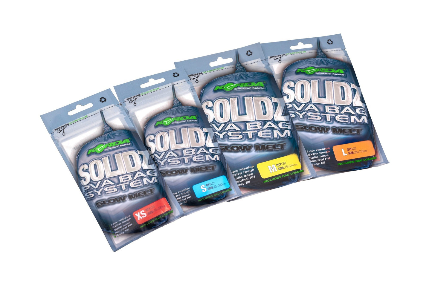 KORDA KORDA Solidz Slow Melt PVA Bags  - Parkfield Angling Centre