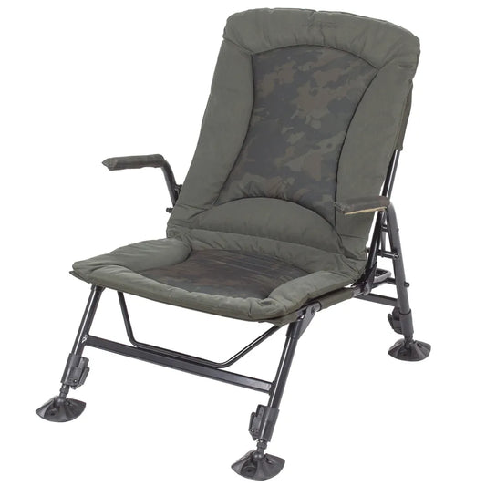 NASH NASH Indulgence Bedchair Seat Camo  - Parkfield Angling Centre