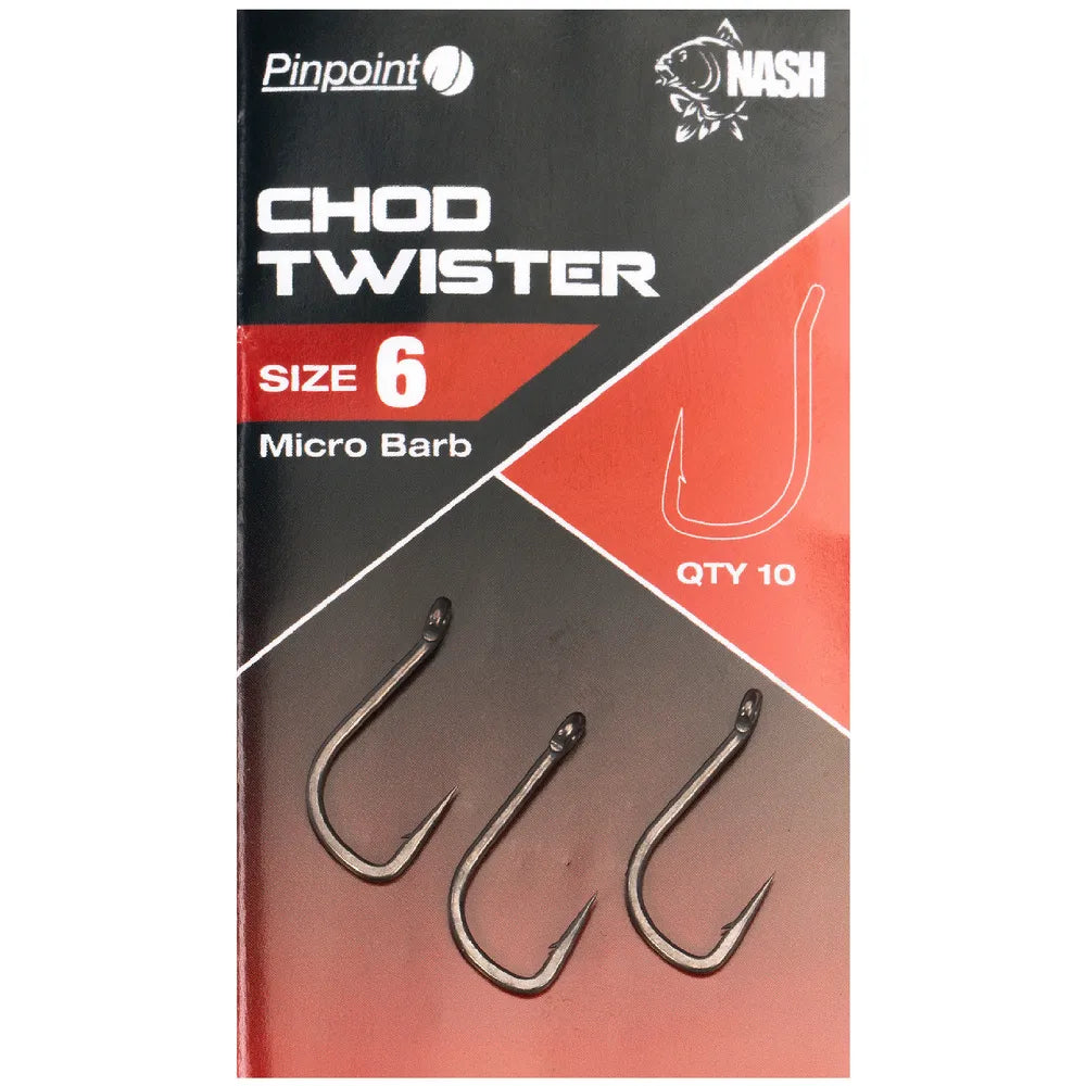 NASH NASH Chod Twister Hooks  - Parkfield Angling Centre