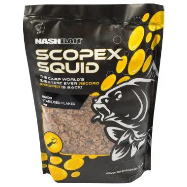 NASH NASH Scopex Squid Flake 1kg  - Parkfield Angling Centre