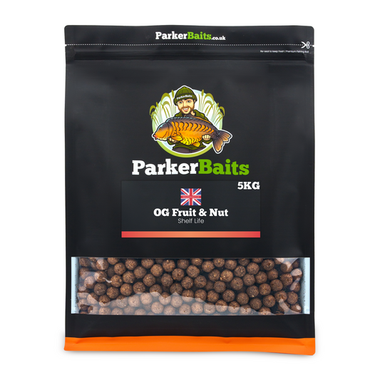 PARKER BAITS PARKER BAITS Boilies - OG Fruit & Nut - Freezer - 5kg - Parkfield Angling Centre