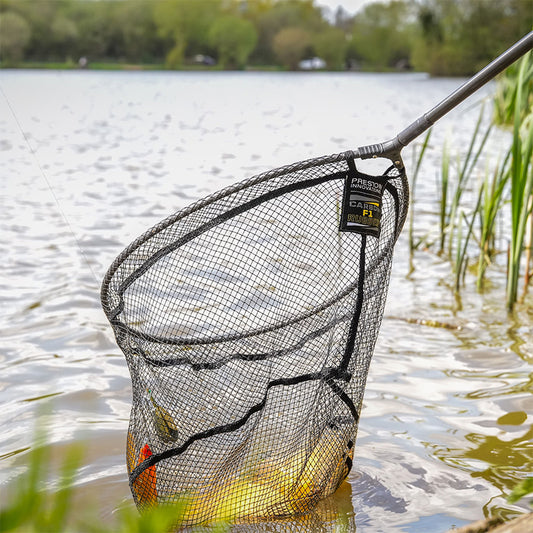 PRESTON PRESTON Carbon F1 Latex Landing Net 18" - Parkfield Angling Centre