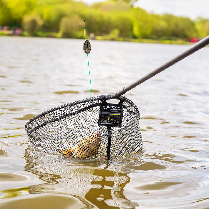 PRESTON PRESTON Carbon F1 Latex Landing Net 16" - Parkfield Angling Centre