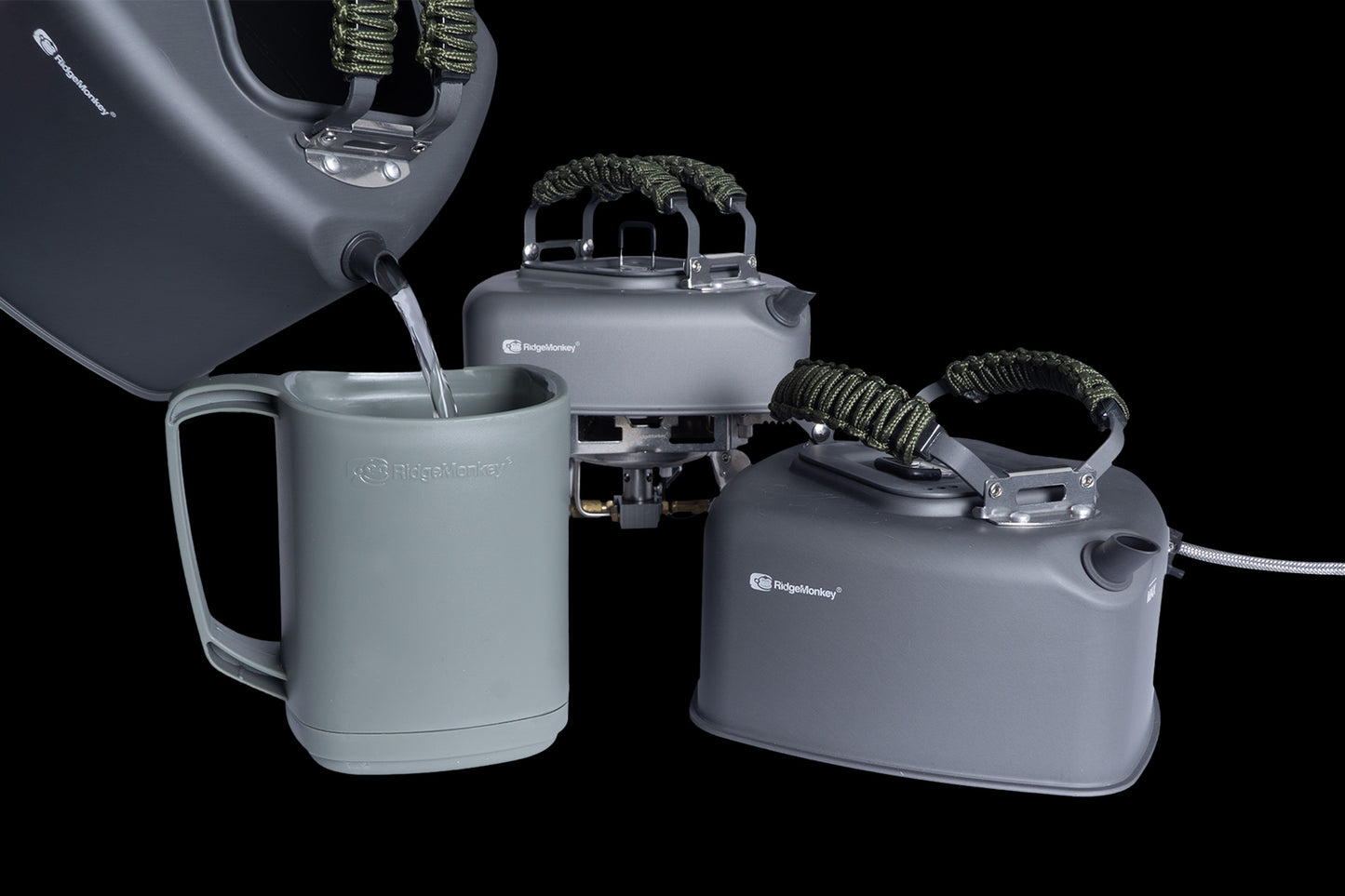 RIDGEMONKEY RIDGEMONKEY Square Kettle - Paracord Edition - Parkfield Angling Centre