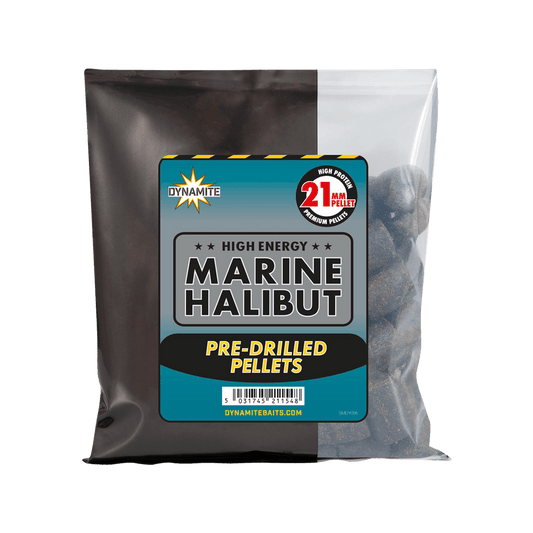 DYNAMITE DYNAMITE Marine Halibut Pellets Pre-Drilled 21mm 350g - Parkfield Angling Centre