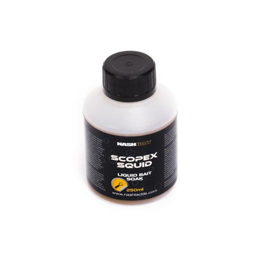 NASH NASH Scopex Squid Liquid Bait Soak 250ml  - Parkfield Angling Centre