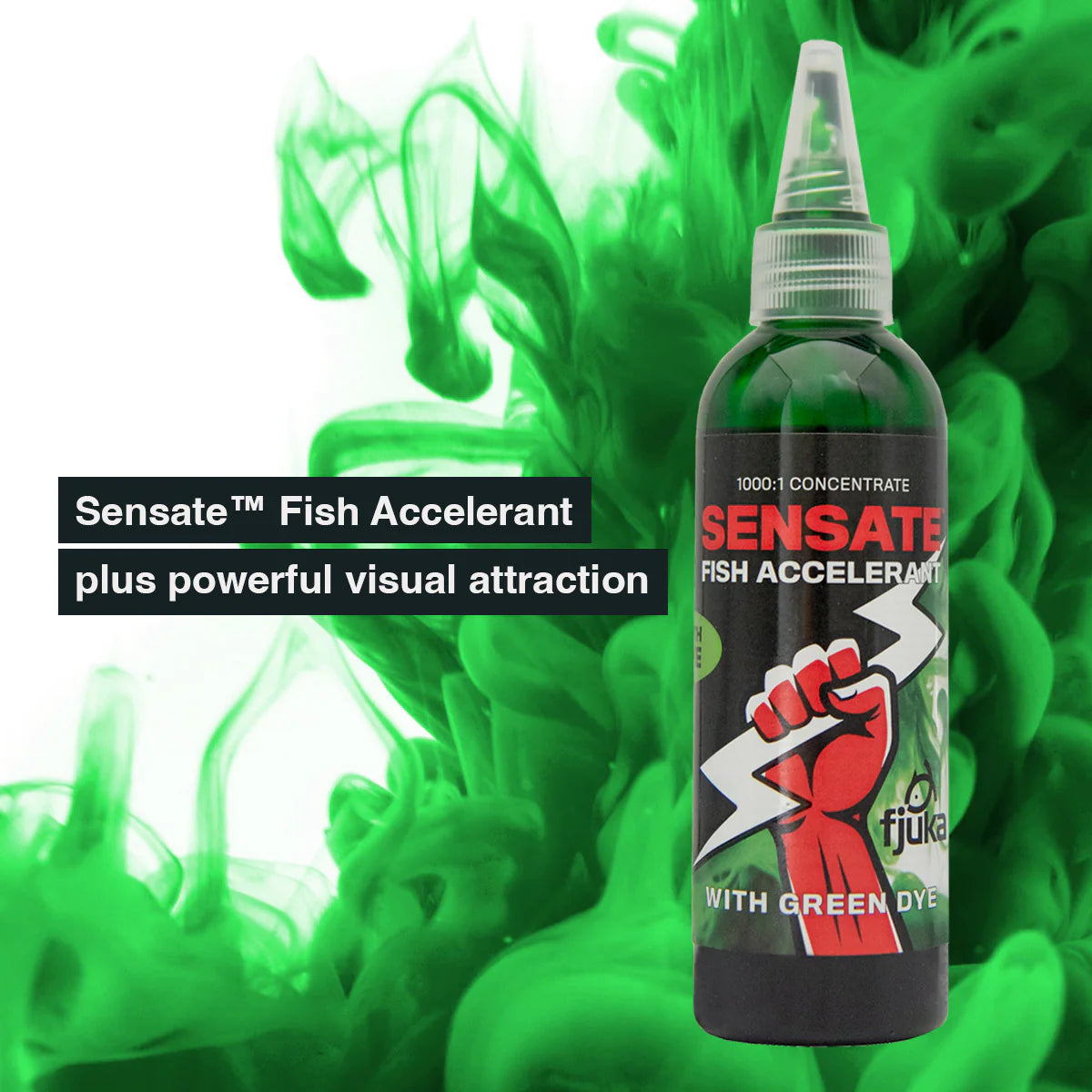 FJUKA BAITS FJUKA BAITS Sensate™ Bait Dye Green 50ml - Parkfield Angling Centre