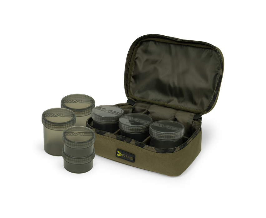 AVID AVID RVS 8-Pot Hookbait Pouch - Parkfield Angling Centre