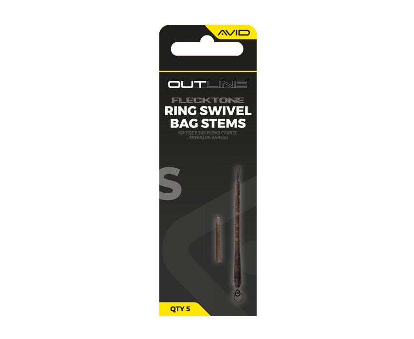 AVID AVID Outline FleckTone Short Bag Stem - Ring Swivel - Parkfield Angling Centre