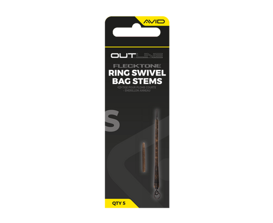 AVID AVID Outline FleckTone Short Bag Stem - Ring Swivel - Parkfield Angling Centre