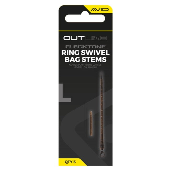 AVID AVID Outline FleckTone Long Bag Stem - Ring Swivel - Parkfield Angling Centre