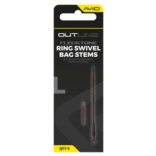 AVID AVID Outline FleckTone Long Bag Stem - Ring Swivel - Parkfield Angling Centre
