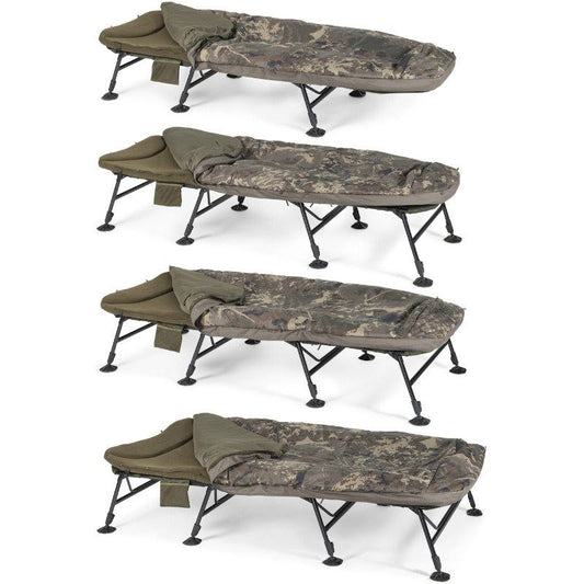 NASH NASH Indulgence HD40 Sleep System 8 Legs Camo Emperor  - Parkfield Angling Centre