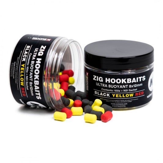CC MOORE CC MOORE NS1 Zig Hookbaits 8x12mm (100) - Parkfield Angling Centre