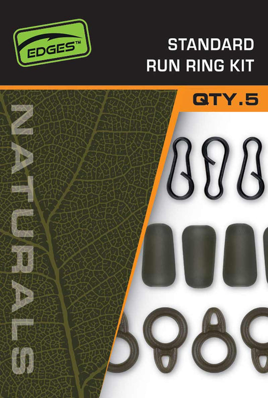 FOX FOX Naturals Standard Run Ring Kit x 8  - Parkfield Angling Centre