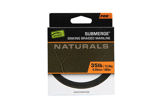 Parkfield Angling Centre FOX Edges Naturals Sinking Braid 0.38mm 65lb/29.5kg  - Parkfield Angling Centre