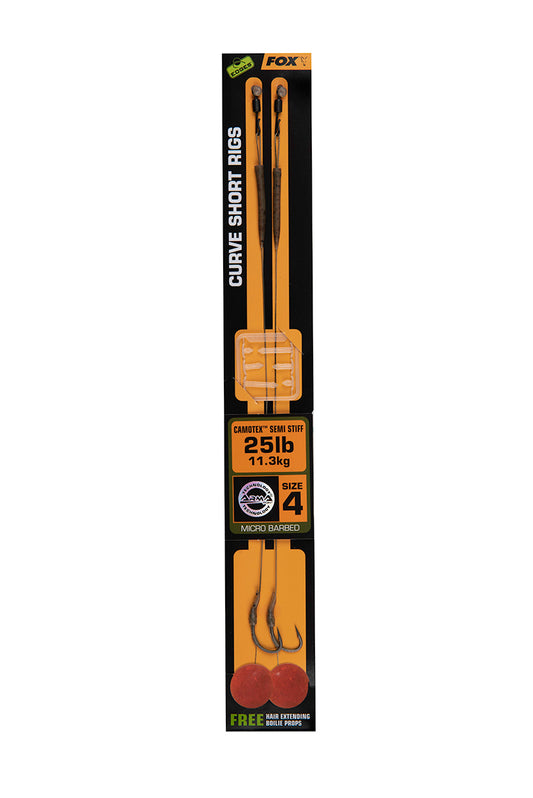 FOX FOX Edges Curve Short Camotex Semi Stiff x 2 - Parkfield Angling Centre