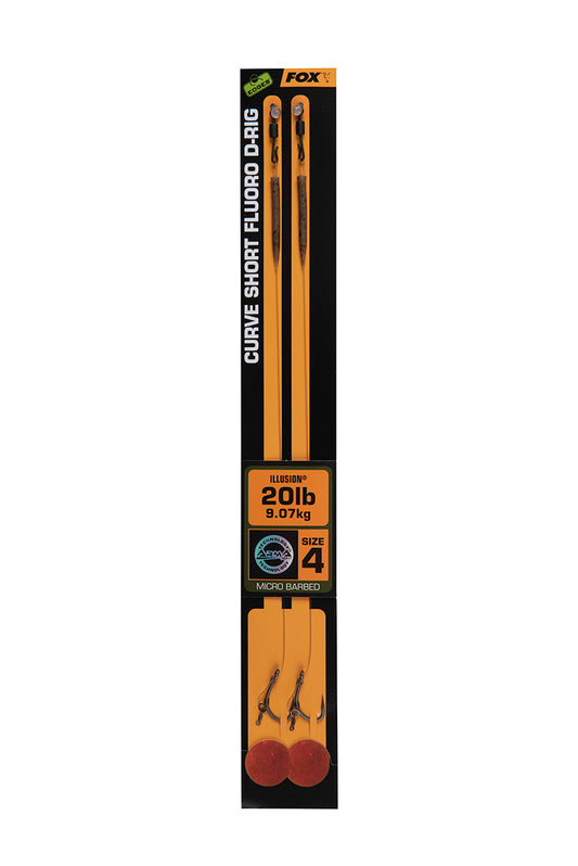 FOX FOX Edges Curve Short Fluoro D-Rig Illusion x 2 - Parkfield Angling Centre