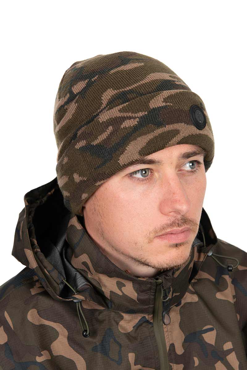 FOX FOX Camo Sherpa Tec Beanie  - Parkfield Angling Centre