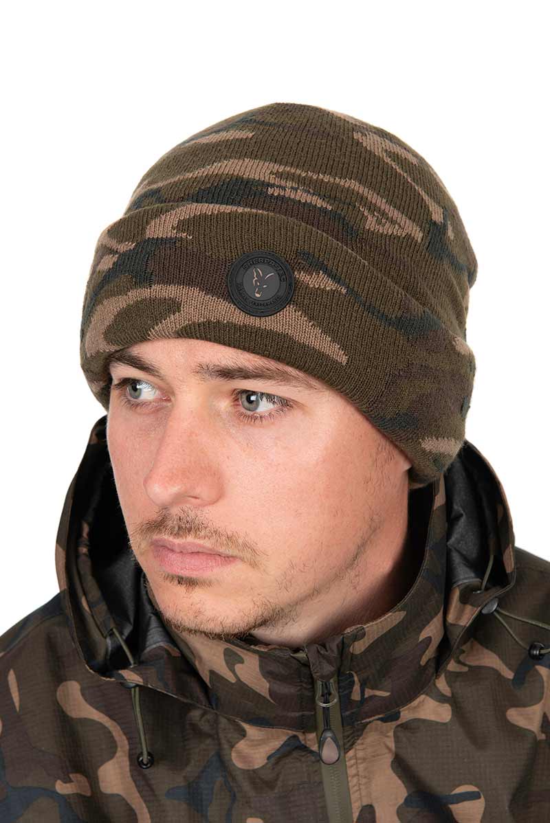 FOX FOX Camo Sherpa Tec Beanie  - Parkfield Angling Centre