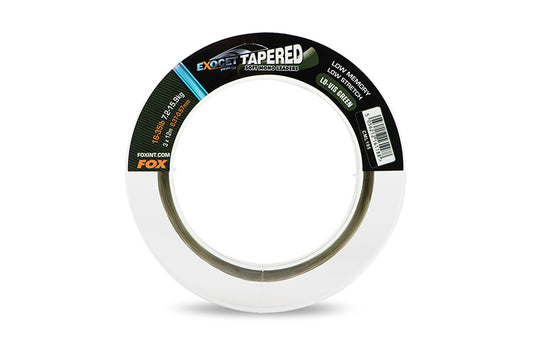 FOX FOX Exocet Pro (Low vis green) tapered leaders x 3  - Parkfield Angling Centre