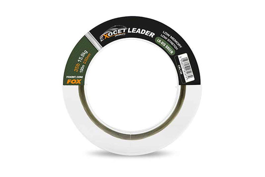 FOX FOX Exocet Pro (Low vis green) Leader x 100m  - Parkfield Angling Centre