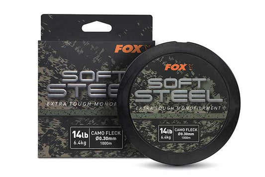 FOX FOX Soft Steel Fleck Camo Mono - Parkfield Angling Centre