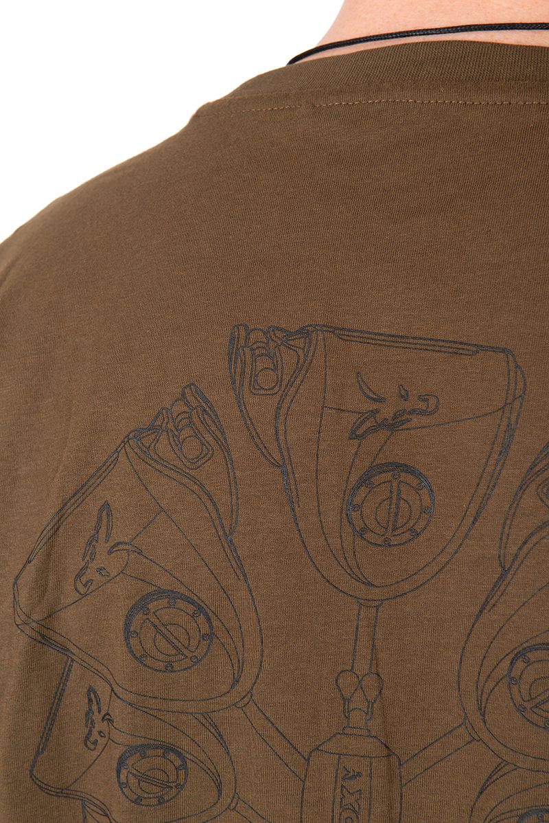 FOX FOX Khaki Indicator T-Shirt - Parkfield Angling Centre