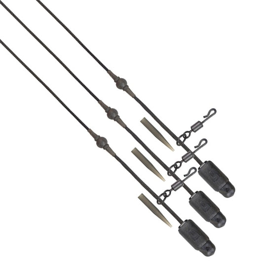 FOX FOX Edges Naturals Heli-Clip Rigs 50lb Leadcore 3pcs - Parkfield Angling Centre