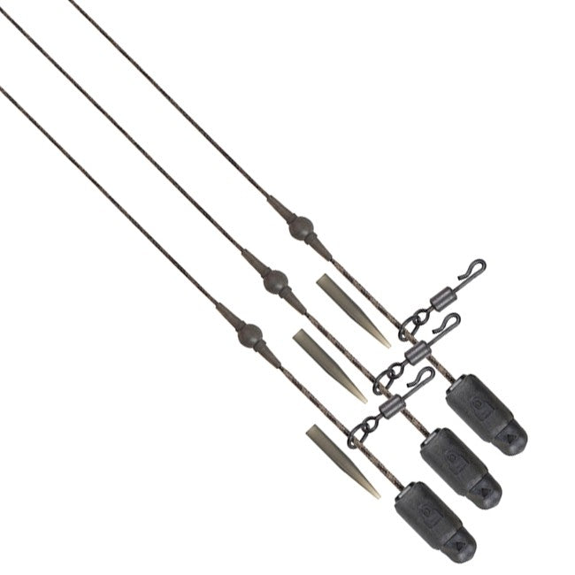 FOX FOX Edges Naturals Heli-Clip Rigs 40lb Submerge 3pcs - Parkfield Angling Centre