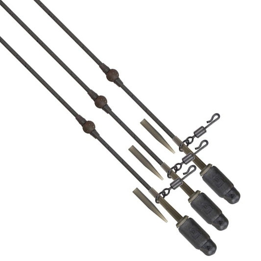 FOX FOX Edges Tuff Tungsten Tubing Heli-Clip Rigs 3pcs - Parkfield Angling Centre