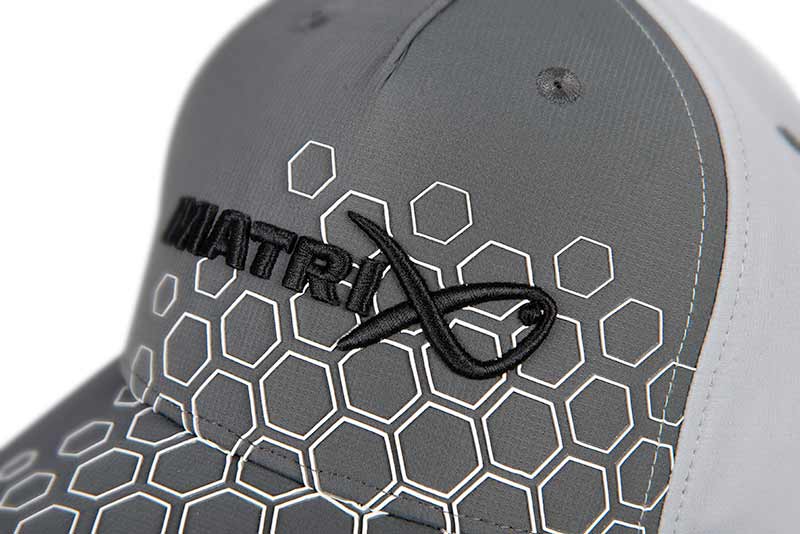 MATRIX Hex Print Baseball Cap  - Grey