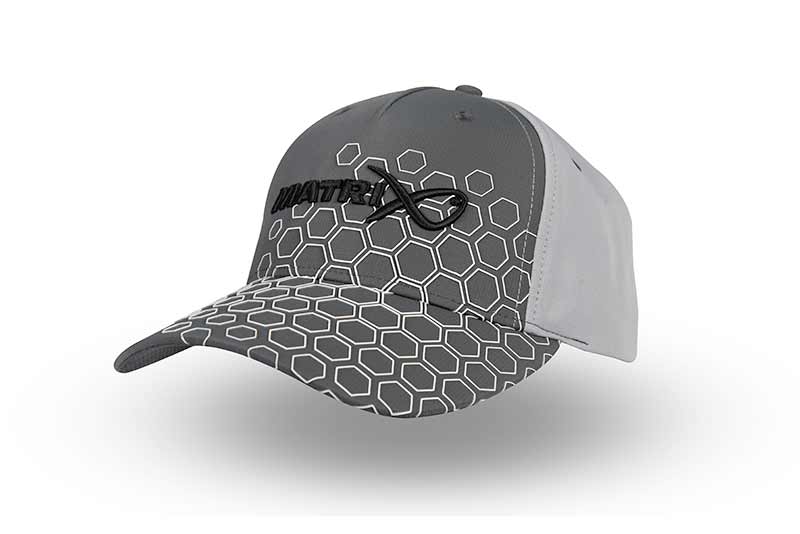 MATRIX Hex Print Baseball Cap  - Grey