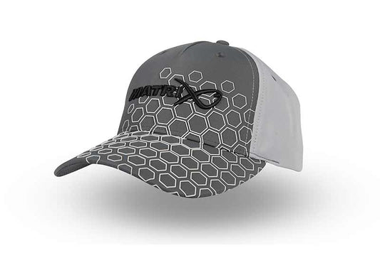 MATRIX Hex Print Baseball Cap  - Grey