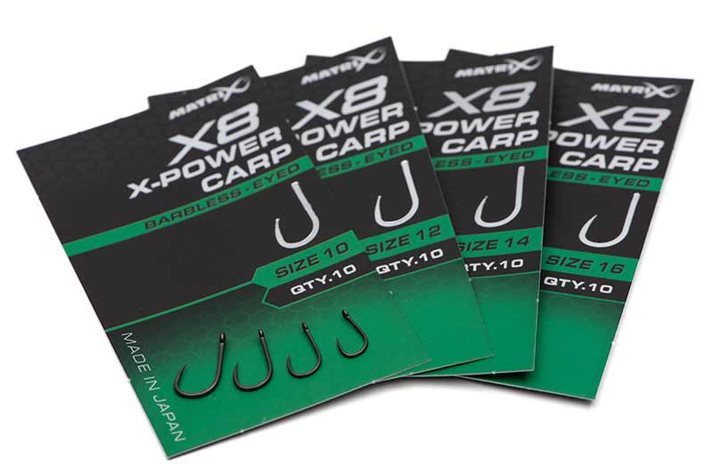 MATRIX MATRIX X8 X-Power Carp Barbless - Eyed - Parkfield Angling Centre