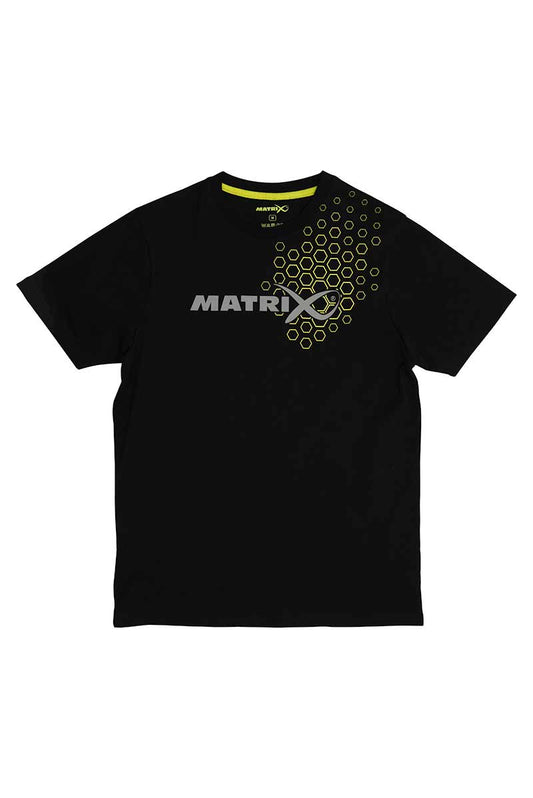 MATRIX MATRIX Hex Print T-Shirt Black - Parkfield Angling Centre