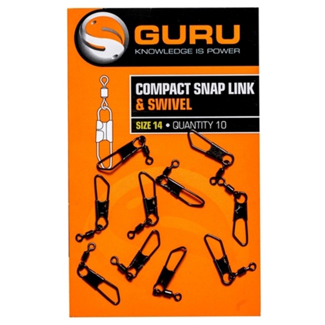 GURU Compact Size 14 Snap Link and Swivel