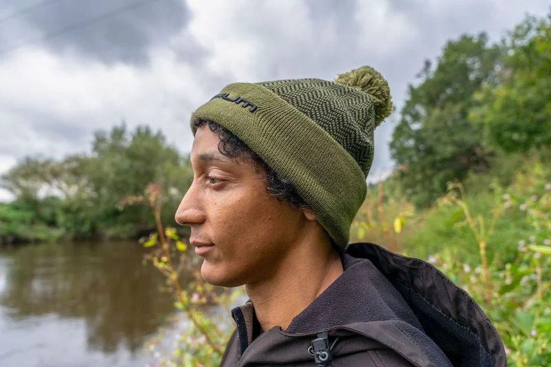 KORUM KORUM Thermal Beanie Hat - Black/Olive - Parkfield Angling Centre