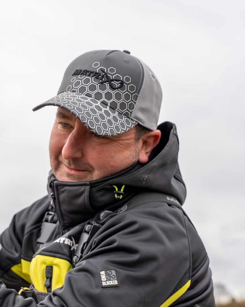 MATRIX Hex Print Baseball Cap  - Grey