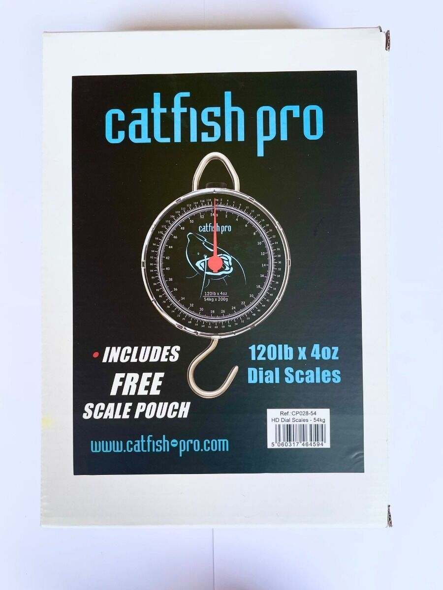 CATFISH PRO CATFISH PRO 54kg/120lb Dial Scales inc scale pouch  - Parkfield Angling Centre