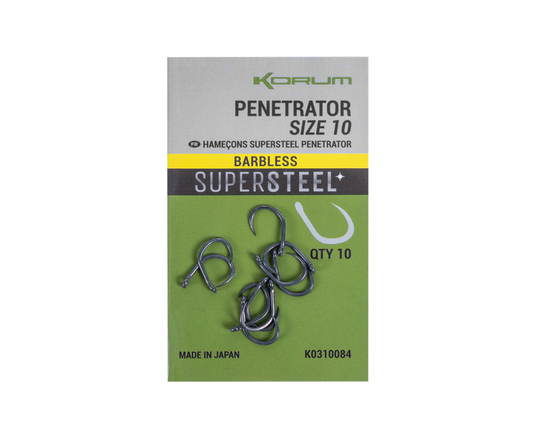 KORUM KORUM Penetrator Size 10 Barbless - Parkfield Angling Centre