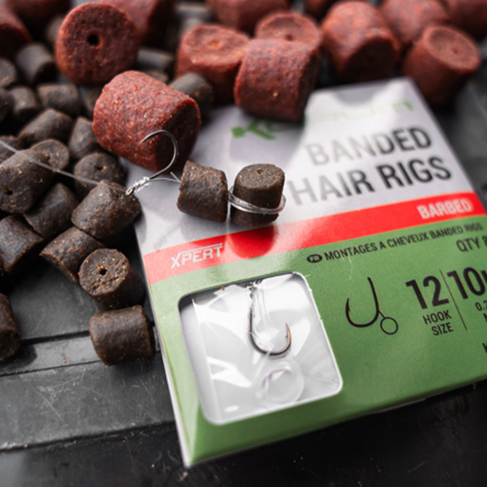 KORUM KORUM Banded Hair Rigs 12lb 15 inch - Parkfield Angling Centre