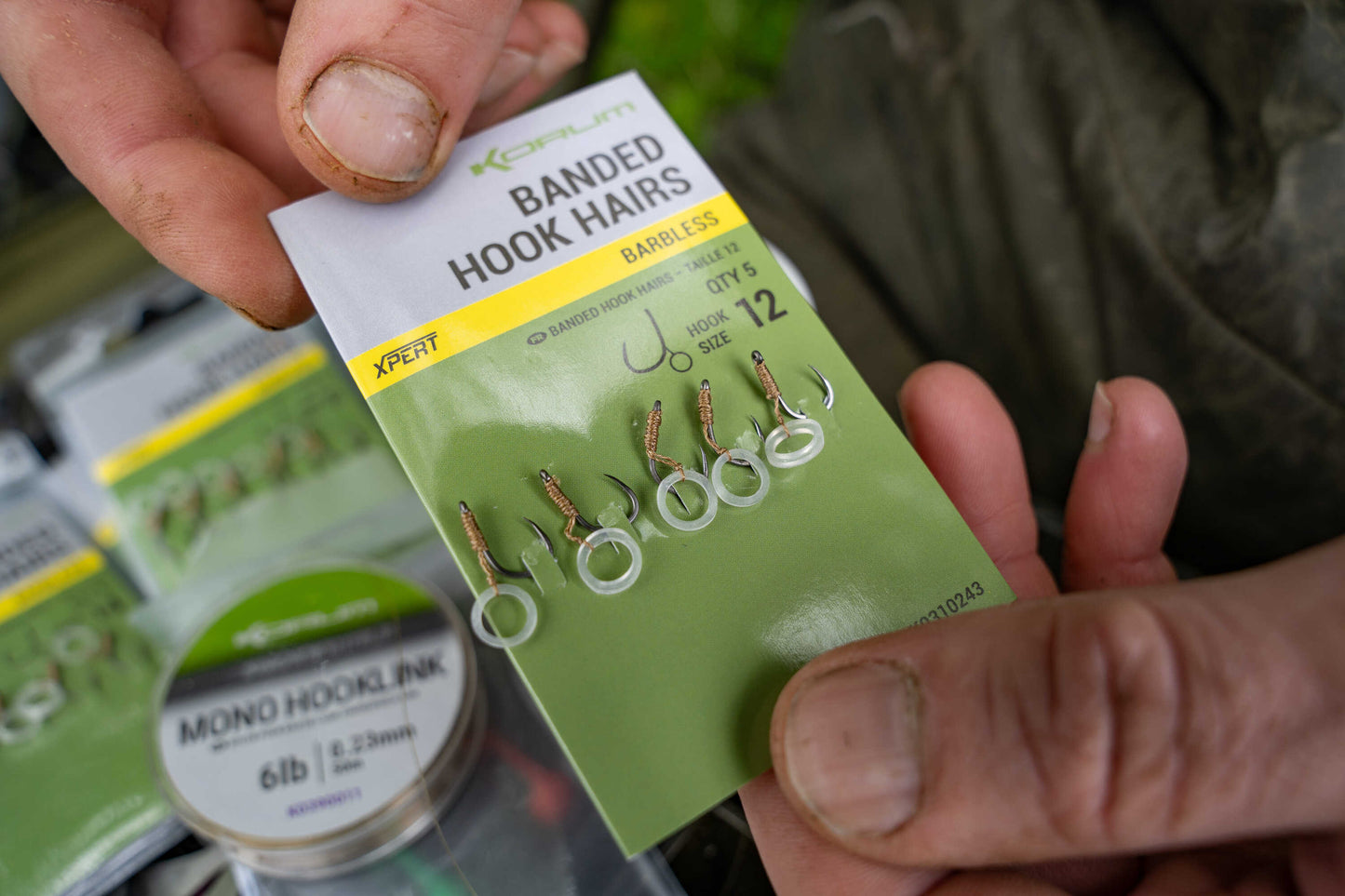 KORUM KORUM Banded Hook Hairs - Barbed 8  - Parkfield Angling Centre