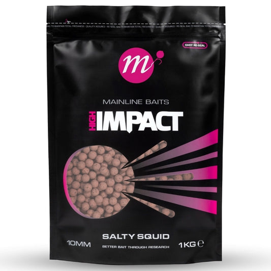 MAINLINE MAINLINE Hi Impact Shelf Life Salty Squid - 10mm - 1kg - Parkfield Angling Centre