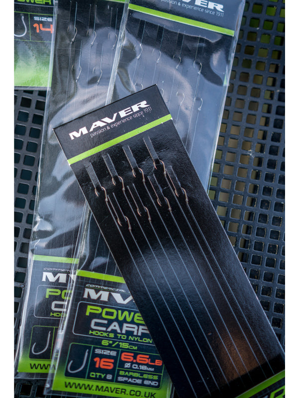 MAVER MAVER Mv-R Power Carp Hook To Nylon - To 11Lb - Parkfield Angling Centre
