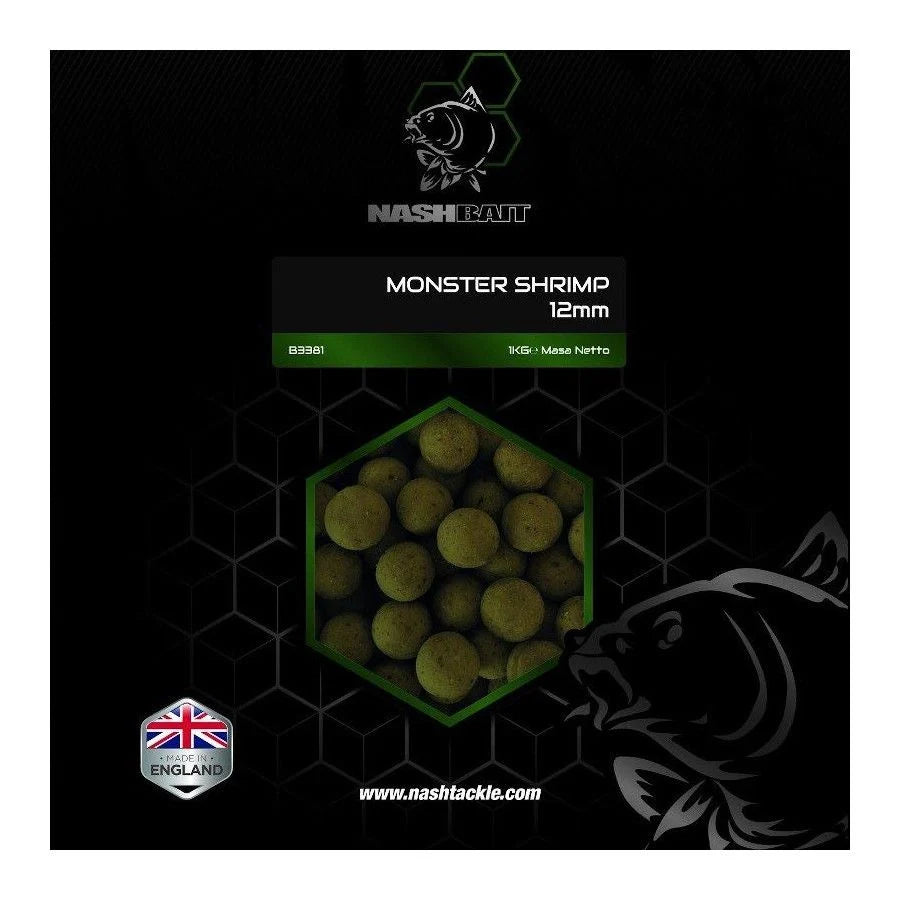 NASH NASH Monster Shrimp Boilies  - Parkfield Angling Centre