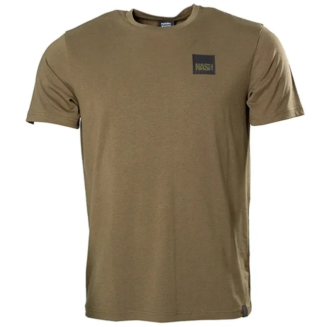 NASH NASH Make It Happen T Shirt Box Logo Green  - Parkfield Angling Centre
