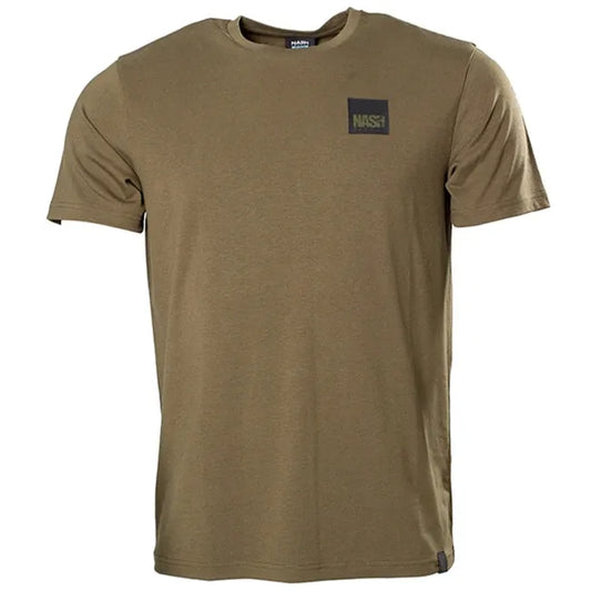 NASH NASH Make It Happen T Shirt Box Logo Green  - Parkfield Angling Centre