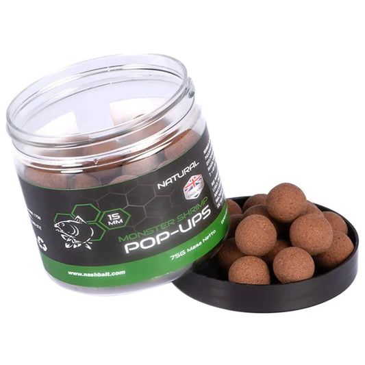 NASH NASH Monster Shrimp Pop Ups 75g  - Parkfield Angling Centre